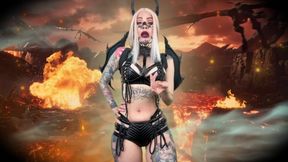 Fall Into Darkness, Cum in His Name! - Blasphemy, Satan, Hell, Halloween, Demon, Succubus