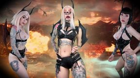 Fall Into Darkness, Cum in His Name! - Blasphemy, Satan, Hell, Halloween, Demon, Succubus