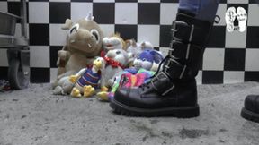 Stuffed Toys under Combat Boots and in the Shredder