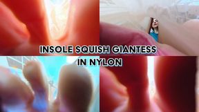 Insole Squish Giantess in Nylon - 4K MP4