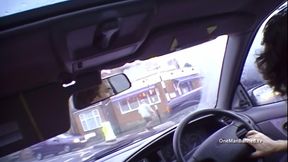 Fucking about in the car before continuing back home