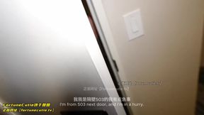 Milf gets a shock from a hidden side while using a dildo in POV and