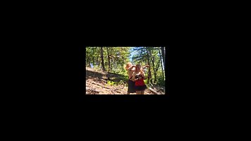 LadyBug went camping and used every opportunity to suck dick and get fucked very hard