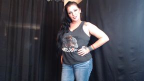 Destroying my sexy jeans &amp; tank top