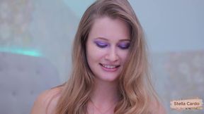 Masturbates with a Big Dildo Very Quickly