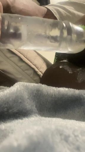 Practicing My Nine Inch Dildo for the First Bigger Dick Than Mine Part 4