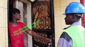 electrical encounter between the agent of the electricity company and Anita the neighbor who uses her pretty tight ass to bribe the technician not to run his current. Sexual corruption as a punishmen