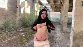 First time Outdoor blowjob