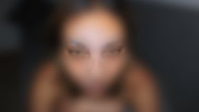 CUM FACIAL 4 - Loren Stares Into Your Soul With a FULL Face of Jack's Cum Frosting (Slow Mo and HD Pictures)