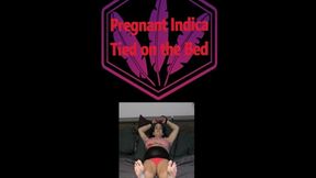 Pregnant Indica Tied on the Bed WMV