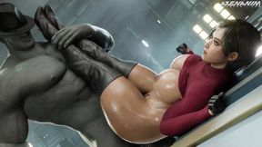 Unstoppable Mr. X Gives Ada Wong a Wild Ride