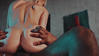 Blonde Bombass Takes The Lead With A Black Cock (Christina Shine, Darrel Deeps)