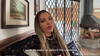 Foreign friend interviewed me and got a hard-on during the conversation which made me suck his dick