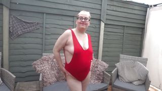 Wife Showing off in Leotard