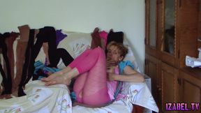Pantyhose fantasy and masturbation