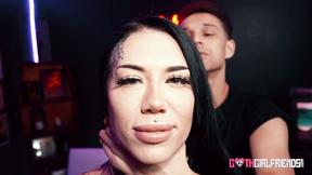 ”Alluring Tatted Goth Lacey Jayne Gets Unforgettable Twat Pounding”