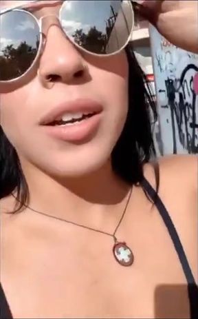 New Naughty Girl Enjoying in the Middle of the Park in Barcelona!
