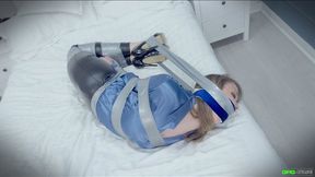 Lil Missy UK - Secretary Captured MP4 HD *New Size* ( Hogtaped , Hogtied , Bondage , BDSM , Tape gagged , Wrap Gagged , OTM Gag , Microfoam Tape Gag )