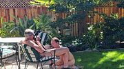 Daddy Jay Taylor gets backyard Blowjob