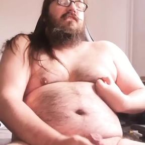 Fat bear masturbating till I cum