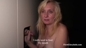Mature Woman Lena - Her First Gloryhole Part Number 2