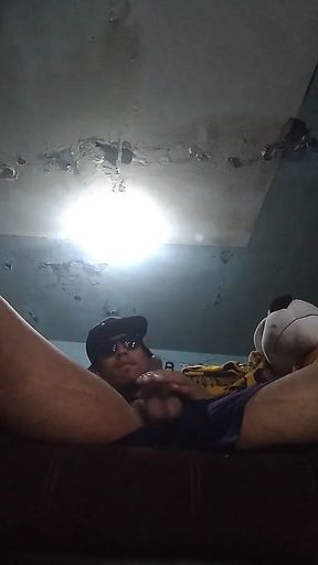 I'm Left Alone Playing with My Erect Cock