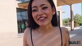 Cute Japanese Babe Fuck With a Random Guy For Fun