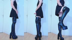 strip tease in my new boots !!