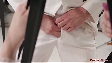 Small tit bride fucked by grooms stepbro