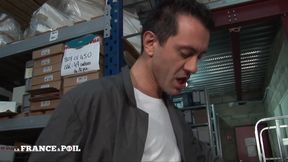 Sexy Short Haired Redhead Anal Fucked by Her Employees