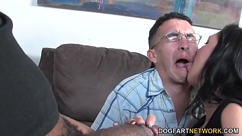 Megan Foxx takes a huge black cock in cuckolding session