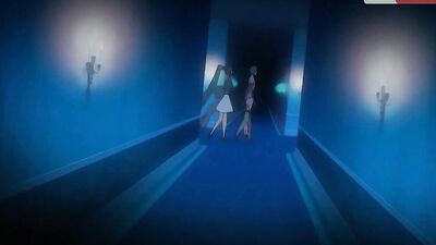 Dark anime babes take a messy facial after deepthroating and getting drilled in tube 8