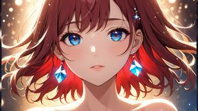 Bokeh Dreams: a Beautiful Young Woman in Floating Lights