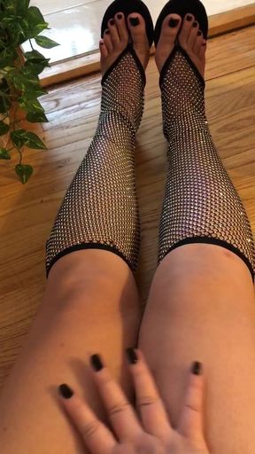 Foot Jerk To My Perfect Asian Feet And Toes In High Heels