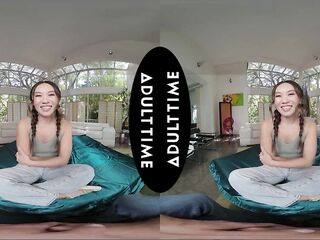 UP CLOSE VR - Sexy Gymnast Kimmy Kimm Shows U Some Moves During the time that Screwing Your Wang - POV