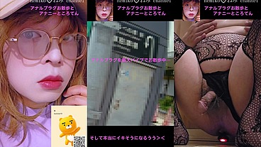 アナルプラグを最大バイブ起動しながらお散歩して最後はアナニーところてん
