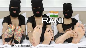 Rani shows off sexy exotic Indian soles