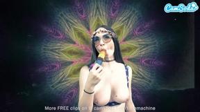 ”Big Breasted Teen's Wild Masturbation Show”