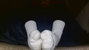 White Socks To Bear Soles ( plus some orange play hehe)