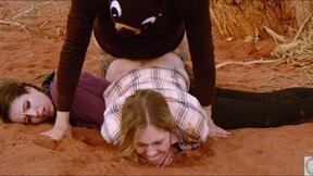 ASS TO MOUTH domination for kinky threeway in the Colorado desert--Rebel Rhyder, Brooke