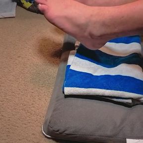 Melody Gives Her Master a Pedicure