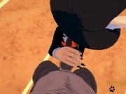 Furry Yaoi 3D - Shiro (Dog) do a Blowjob to big black dog