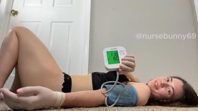 Auto BP Comparing Seated to Standing to Laying in Lingerie