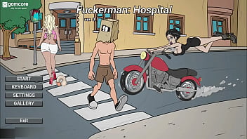 Nurse and patient get double-teamed by Fuckerman in ambulance
