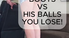 GODDESS VERONICA BOOT STOMPS & CRUSHES HIS BALLS