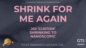 Shrink For Me Again — Giantess Interactive Shrinking JOI Audio (4 Inches down to Nanosize) by GTS Works