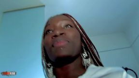 young black slut fucked in the ass in the bathroomthis beautiful ebony doll with the sweet name of nalya is getting ready in front of the mirror because tonight she is going to go orgy in a swinger cl