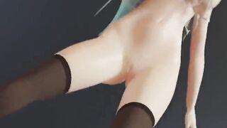 【MMD R-19 yo SEX DANCE】 HAKU MIX BOOTY SCREWED SEXY YUMMY BUTT DANCE SWEET INSANE SATISFACTION BABE BOOTY ホットお尻[MMD]