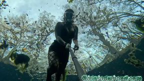 Bounty Hunter Carissa training in the spring part two diving and breath control