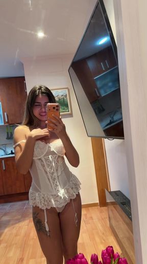 I love flowers and when a cock caresses me